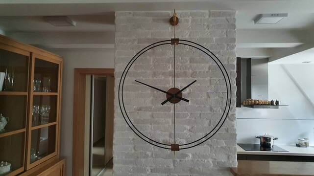 Zidni satovi okruglog oblika, ručna izrada samo u woodsteel-u